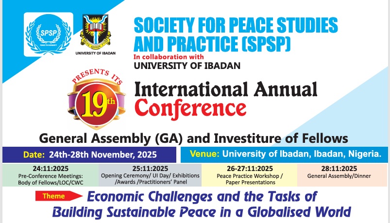 The Society for Peace Studies and Practice (SPSP) 19th Annual International Conference and General Assembly